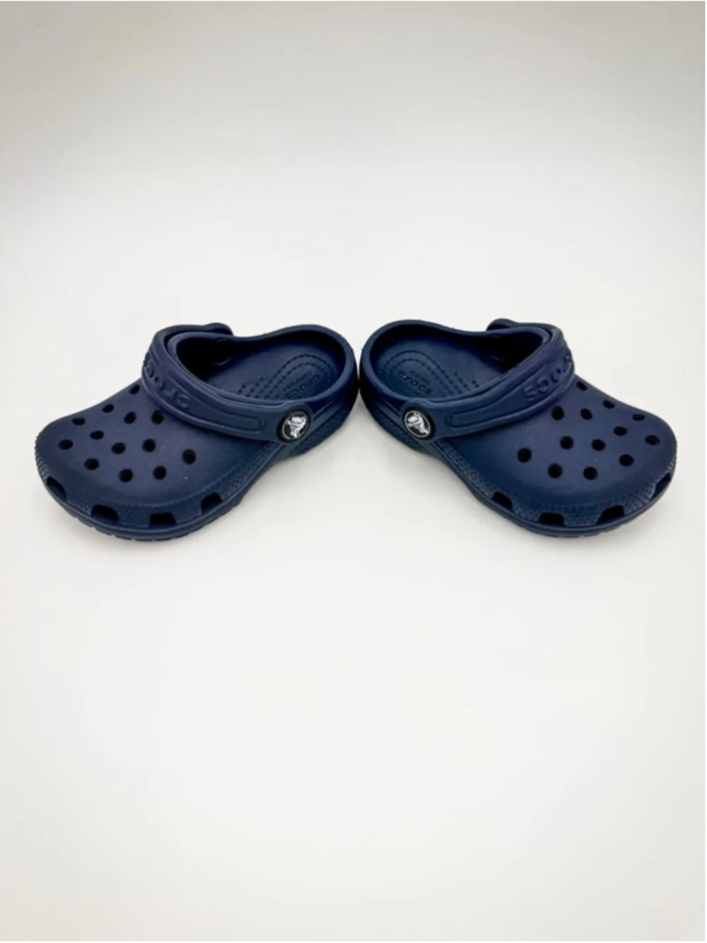 Baby Crocs Navy Blue Classic Clogs Sandals Size 7 C7 Toddler
